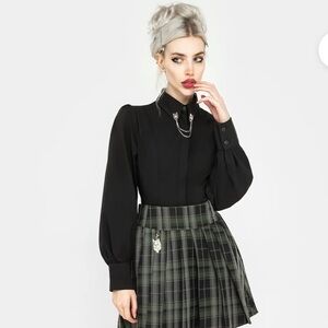 Disturbia fenrir button down shirt